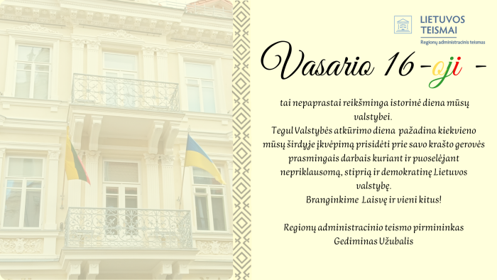 Su  Valstybės atkūrimo diena!