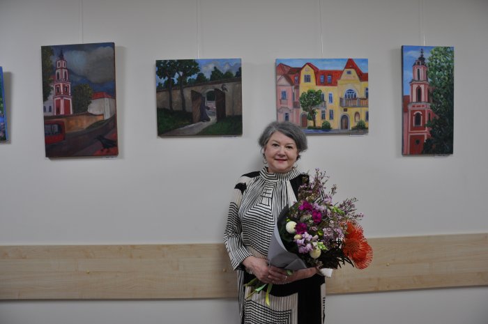 Regionų administracinio teismo Vilniaus rūmuose minint Kultūros dieną atidaryta dailininkės Viktorijos Gudžiūnaitės tapybos darbų paroda