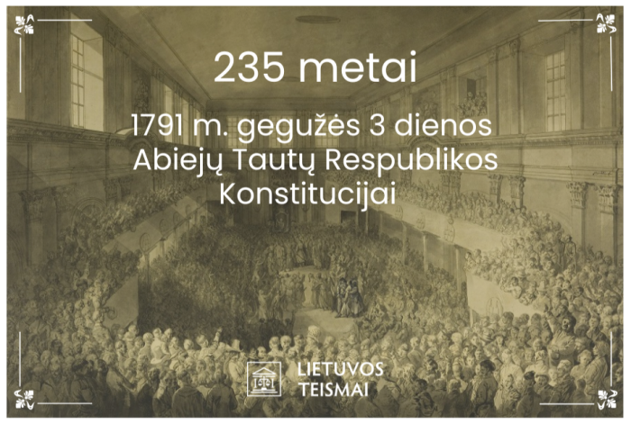 Sveikiname su Gegužės 3-osios Konstitucijos 235-osiomis metinėmis!