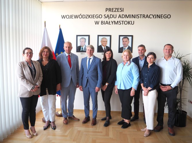Regionų administracinio teismo delegacija lankėsi Balstogės vaivadijos administraciniame teisme